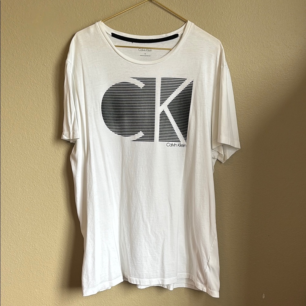 Calvin Klein White Graphic Tee
